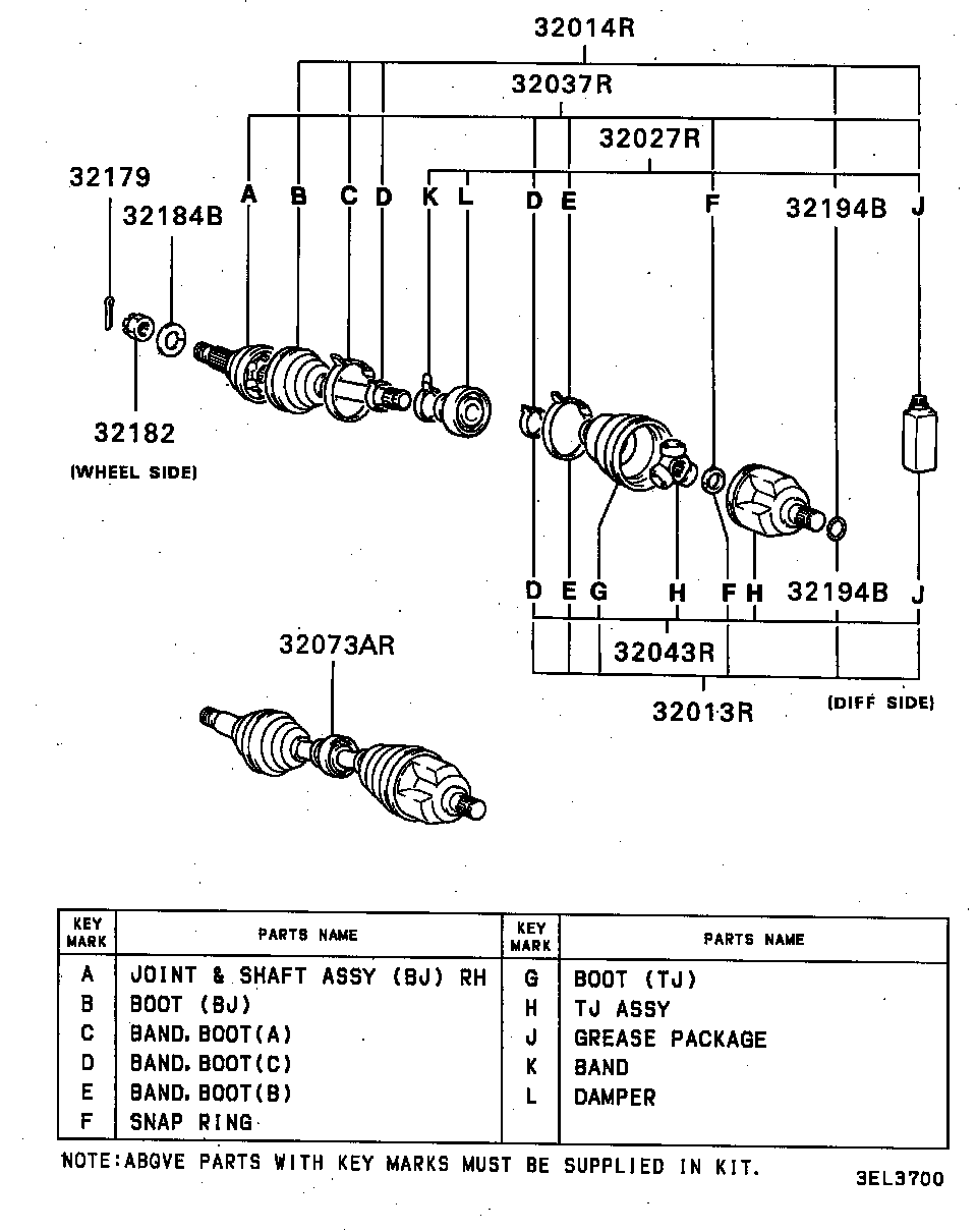 Chrysler MB526898 - Шарнір, ШРУС, приводний вал autozip.com.ua