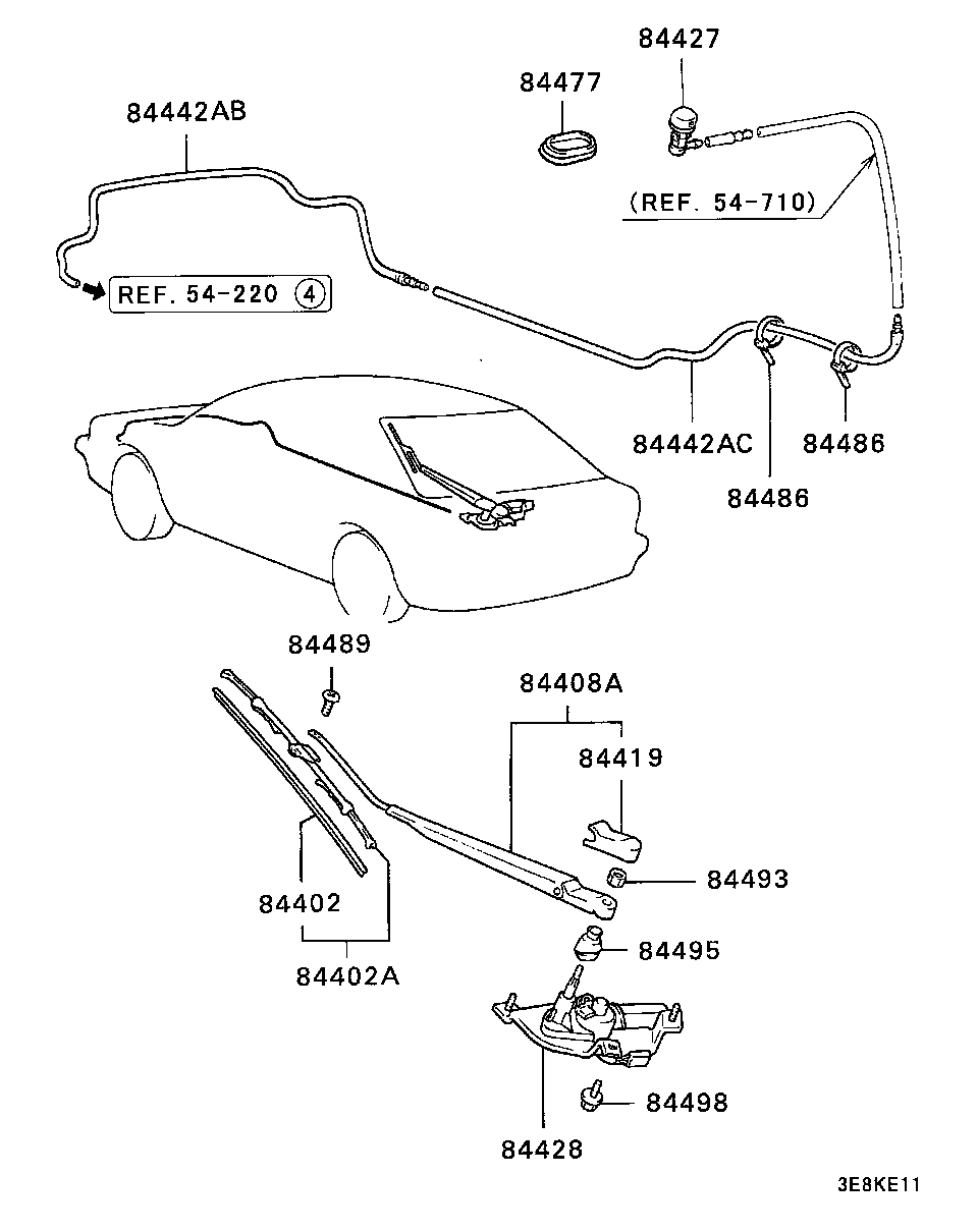 Mitsubishi MB622355 - Щітка склоочисника autozip.com.ua