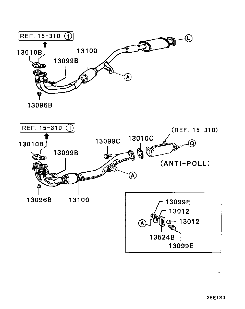 Mitsubishi MB431544 - Прокладка, труба вихлопного газу autozip.com.ua