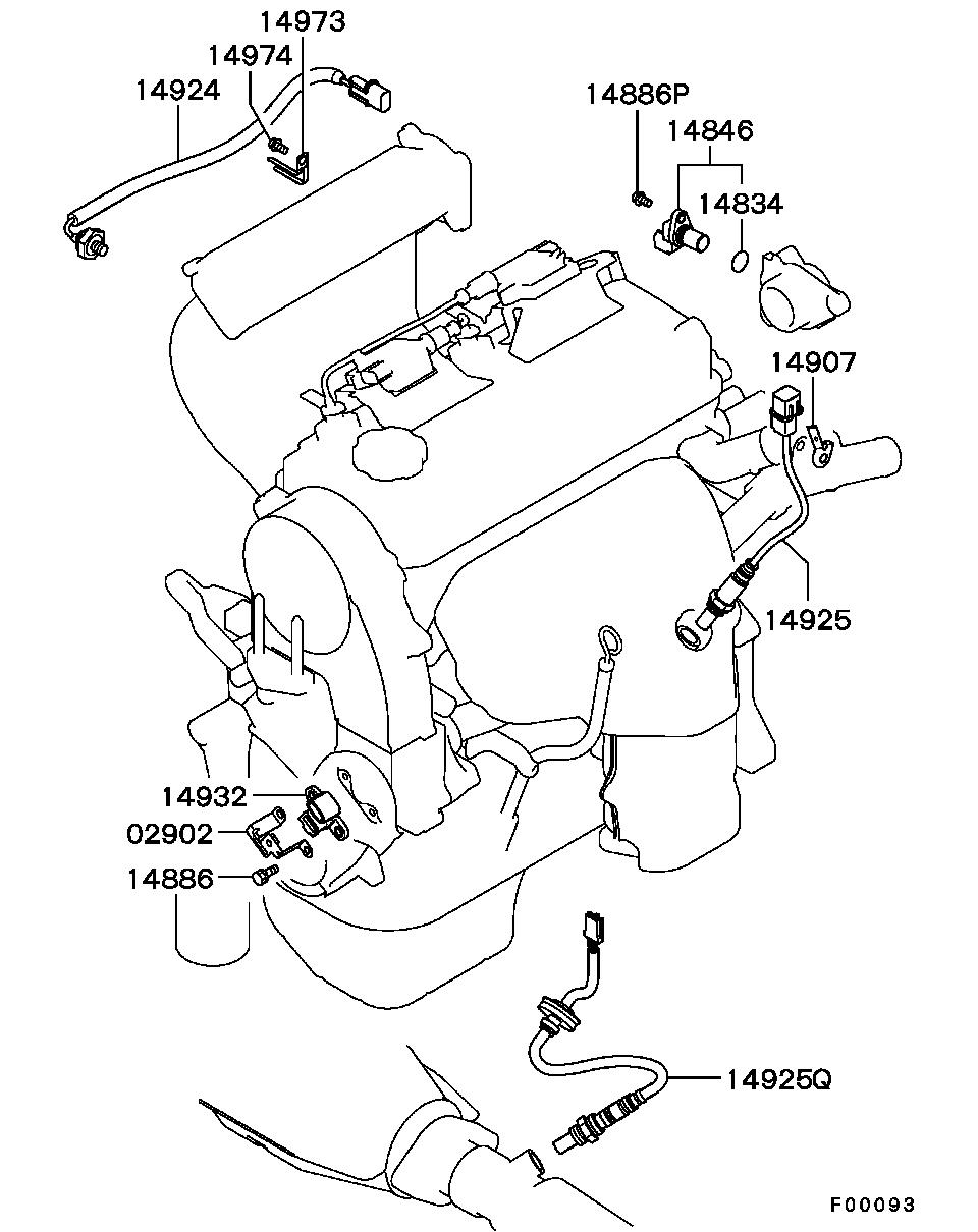 Mitsubishi MR 507 846 - Лямбда-зонд, датчик кисню autozip.com.ua