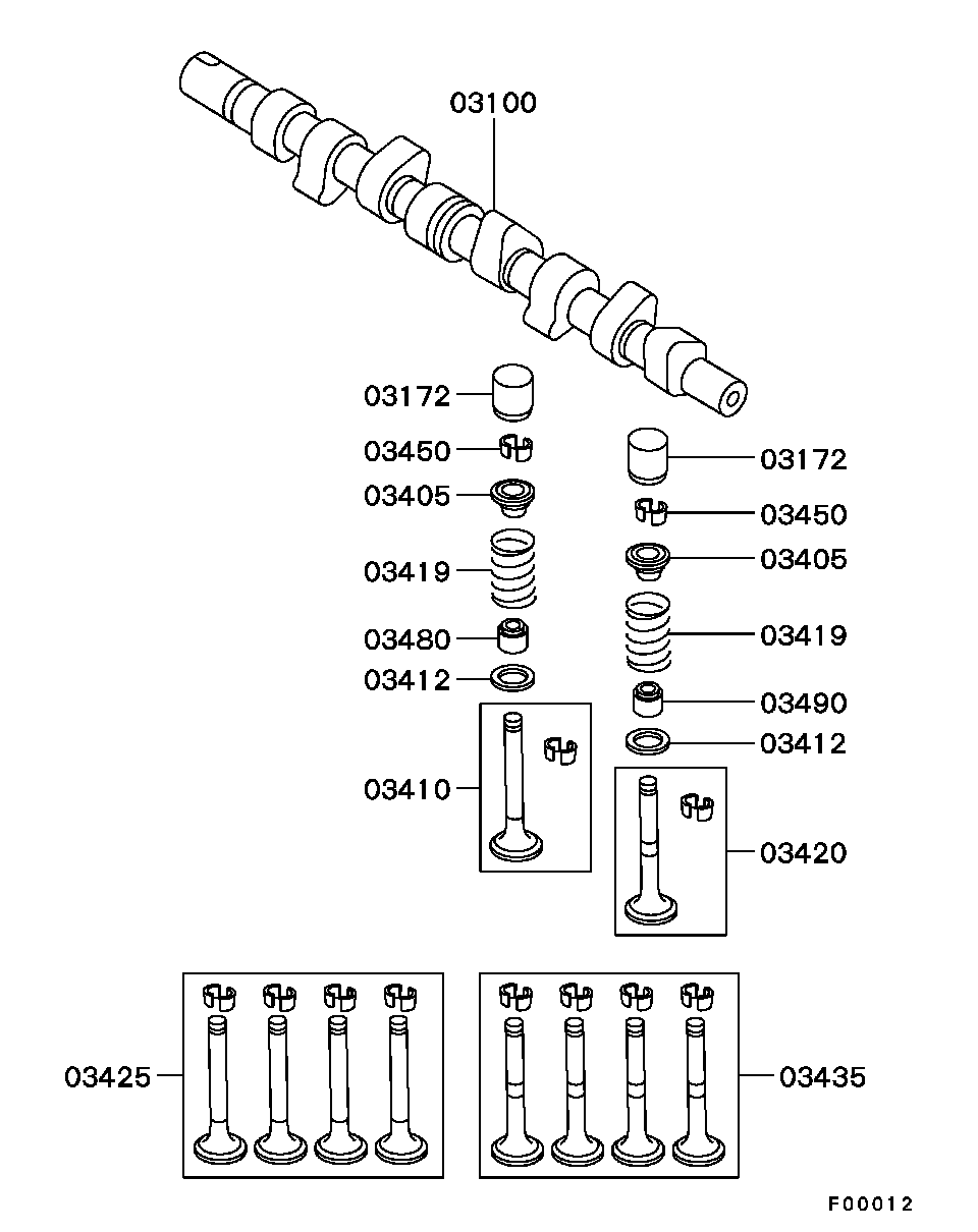 Mitsubishi MW30621267 - Шток autozip.com.ua