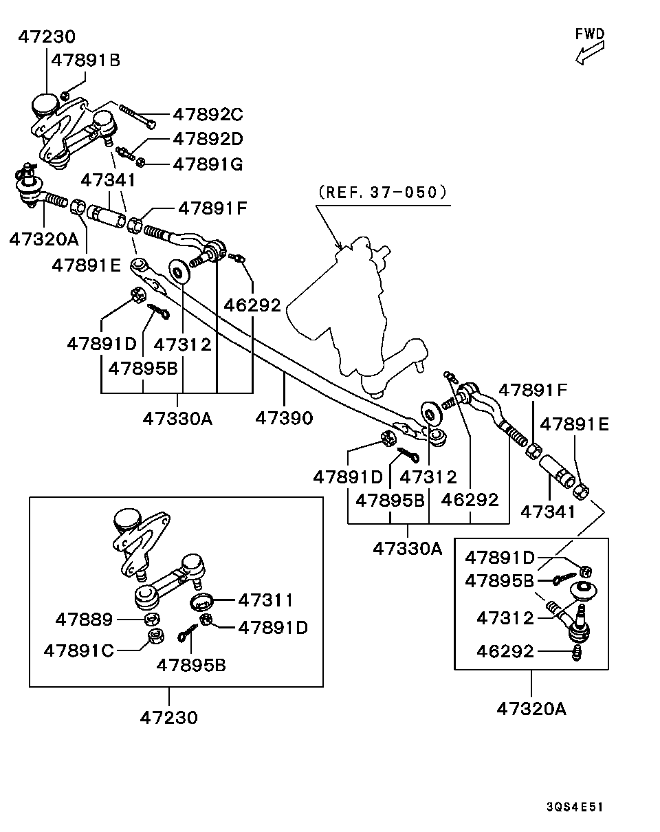 Hyundai MR296274 - Наконечник рульової тяги, кульовий шарнір autozip.com.ua