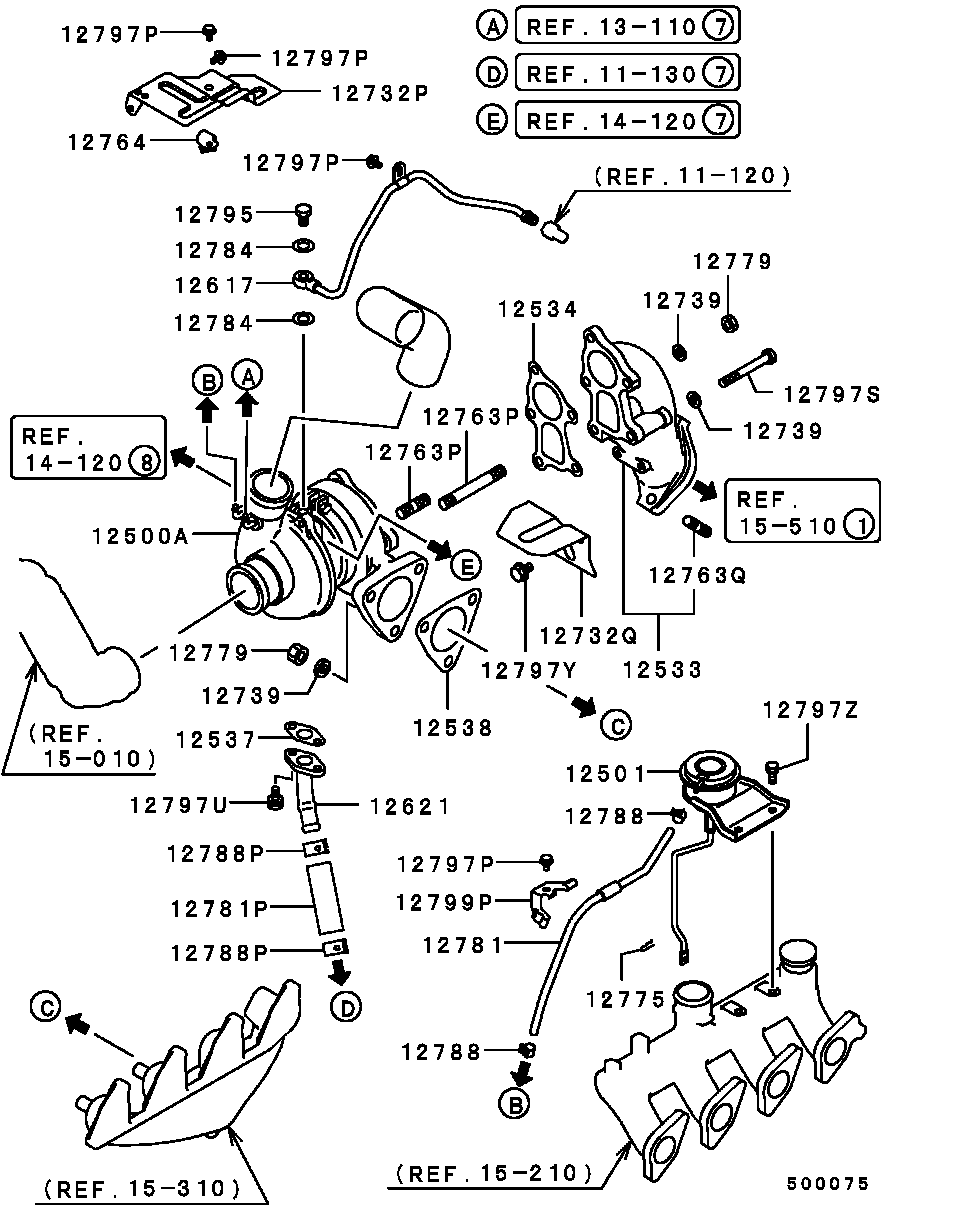 Mitsubishi MR571190 - Маслопровод, компресор autozip.com.ua