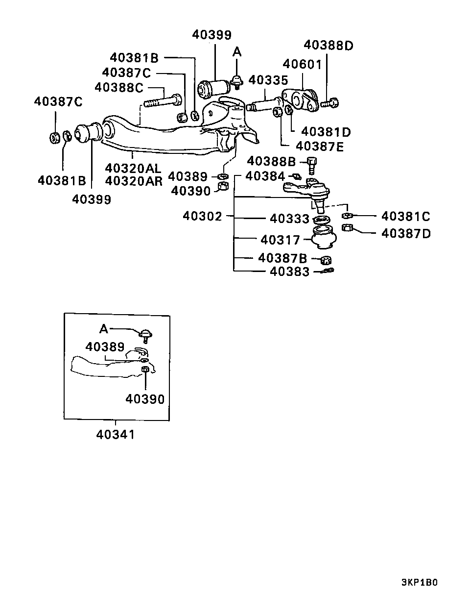 Mitsubishi MB17 6308 - Шарова опора, несучий / направляючий шарнір autozip.com.ua