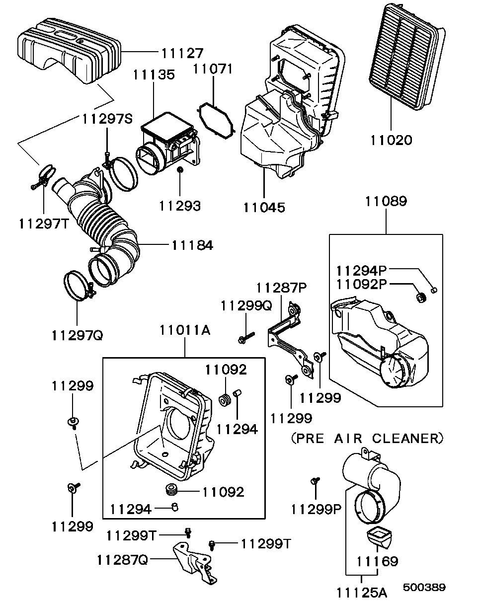 Mitsubishi MB 906052 - Повітряний фільтр autozip.com.ua