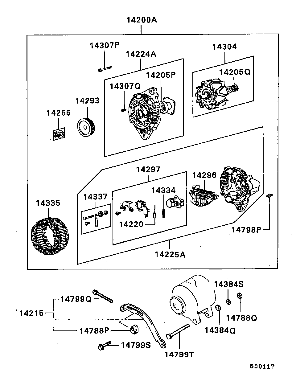 Mitsubishi MD61 8304 - Статор, генератор autozip.com.ua