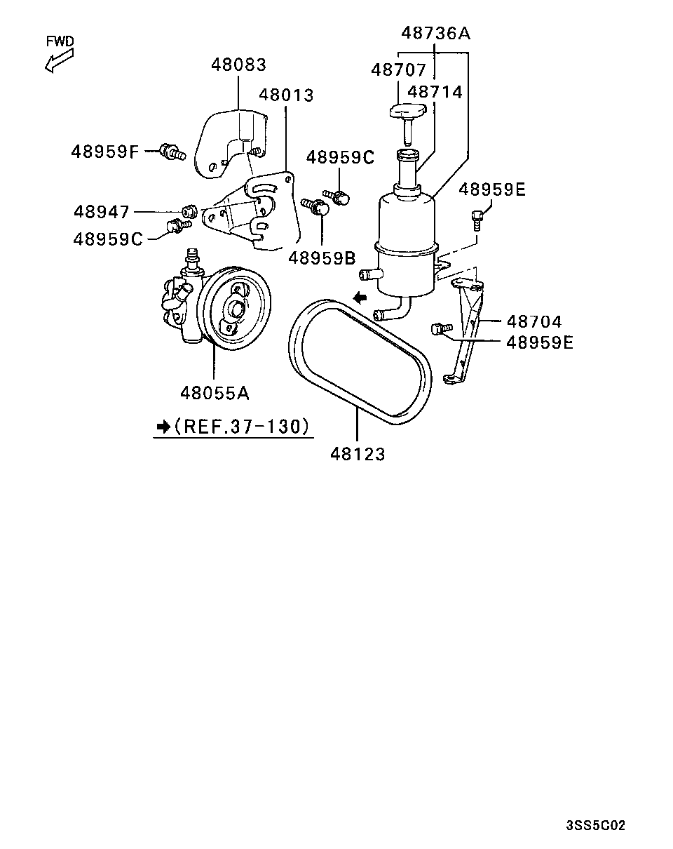 Mitsubishi MD178430 - Клиновий ремінь autozip.com.ua