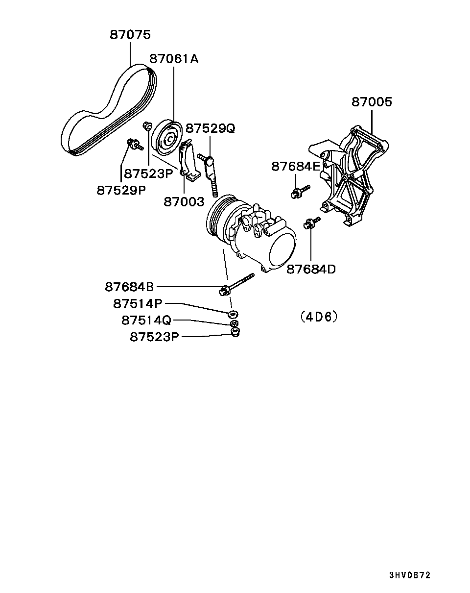 Mitsubishi MD337407 - Поліклиновий ремінь autozip.com.ua