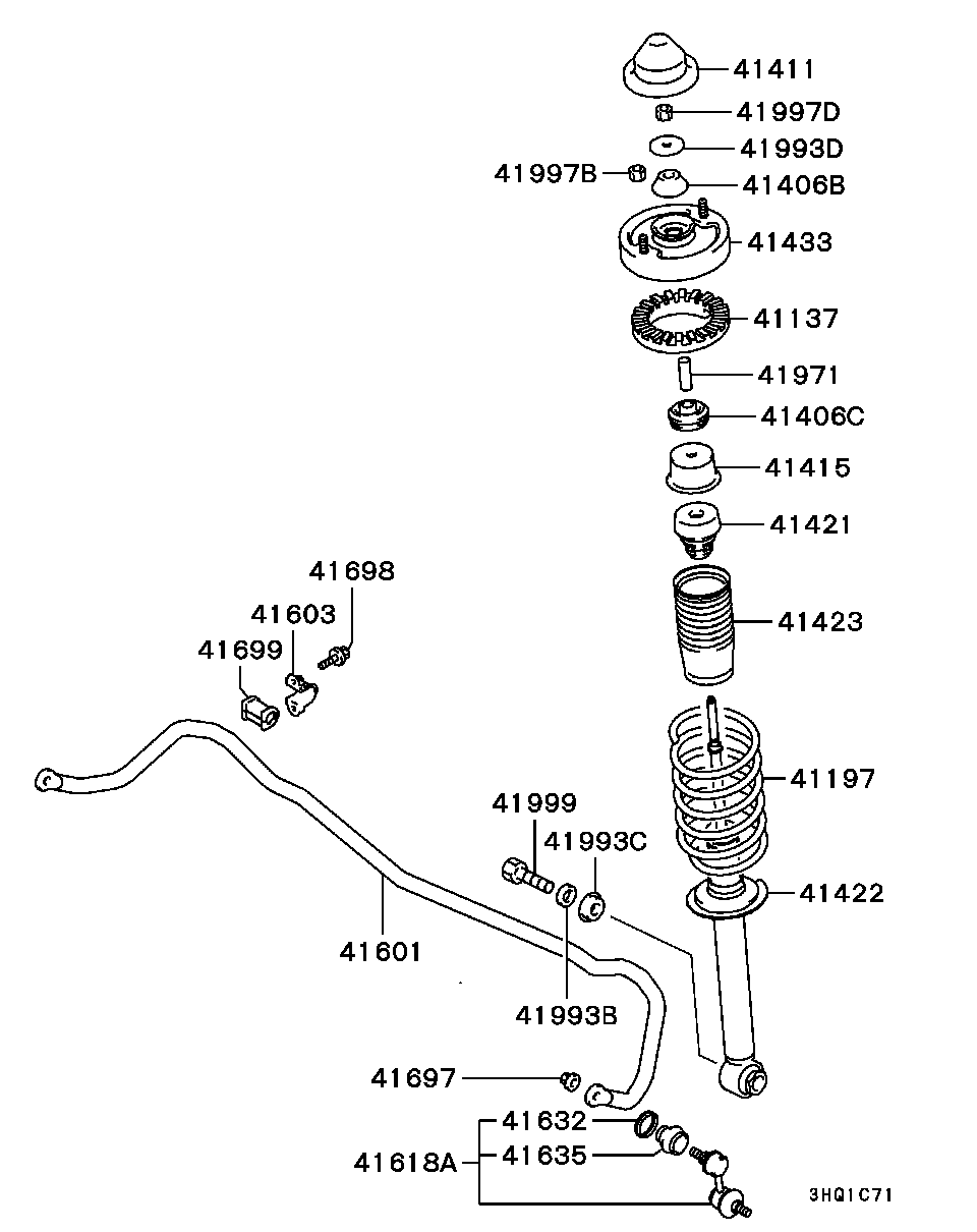 Mitsubishi MB91 0184 - Відбійник, буфер амортизатора autozip.com.ua