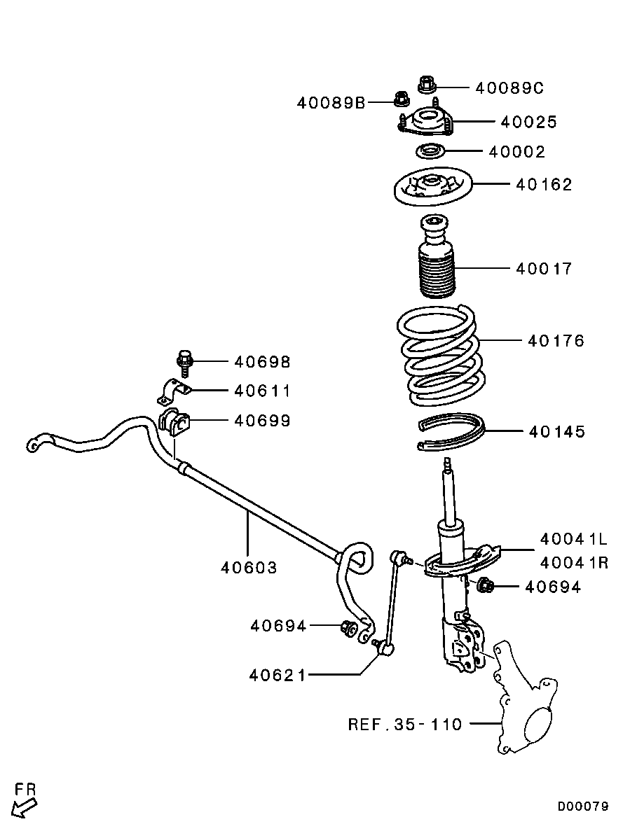 CITROËN 4060A464 - Амортизатор autozip.com.ua