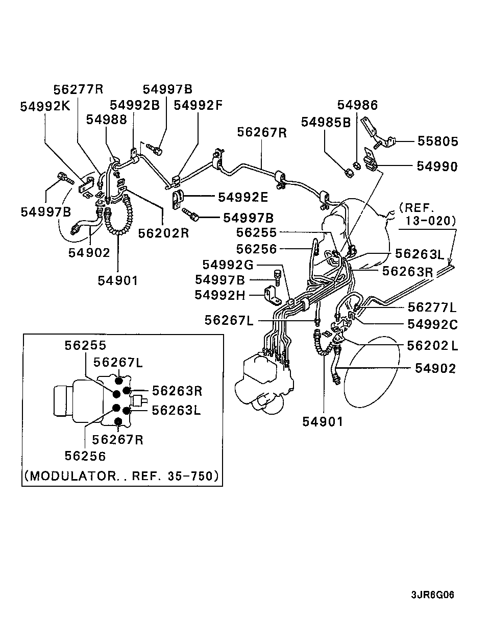 Mitsubishi MB857573 - Гальмівний шланг autozip.com.ua