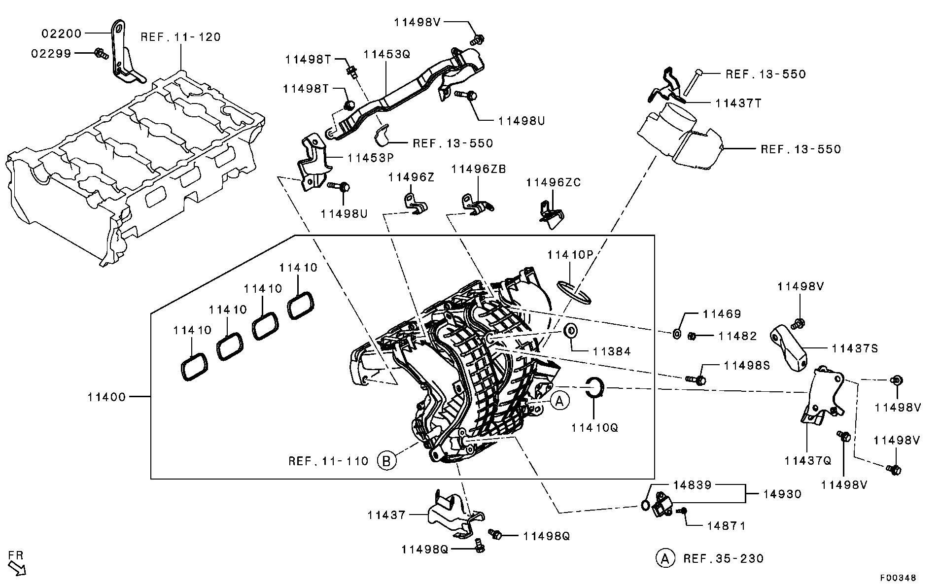 Mitsubishi 1542A048 - Прокладка, впускний колектор autozip.com.ua