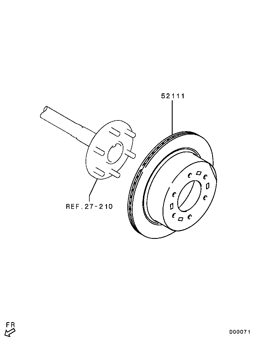 MITSUBISHI (GAC) 4615A097 - Гальмівний диск autozip.com.ua