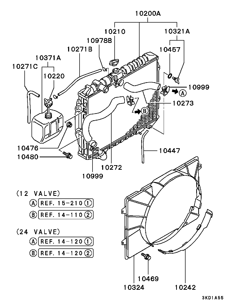 DAEWOO MB660735 - Кришка, радіатор autozip.com.ua