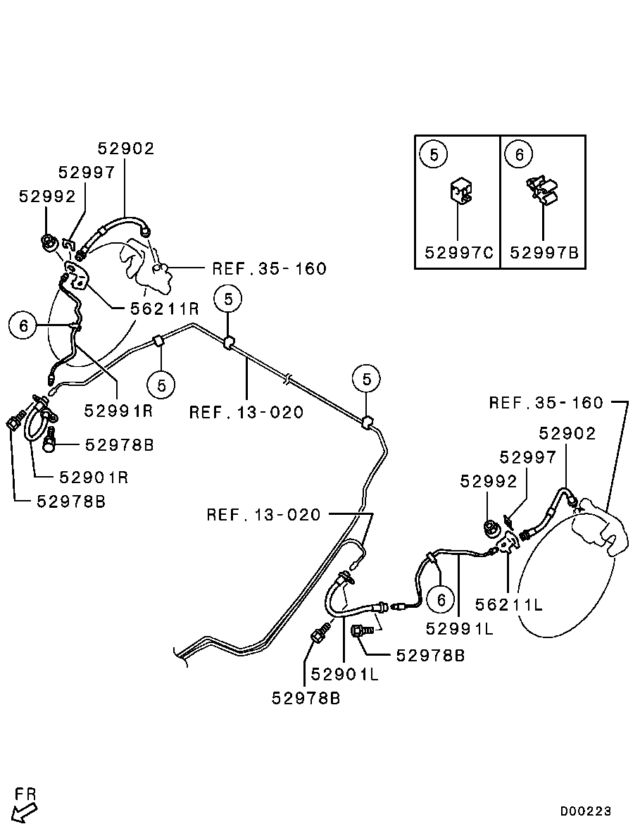 Mitsubishi MN116235 - Гальмівний шланг autozip.com.ua