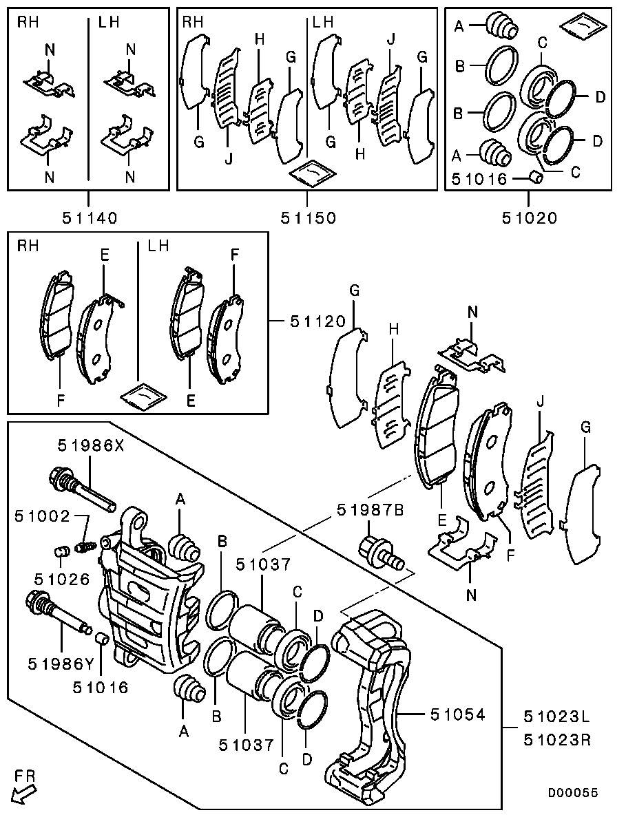 Mitsubishi MB618215 - Втулка напрямна гальмівного супорту autozip.com.ua