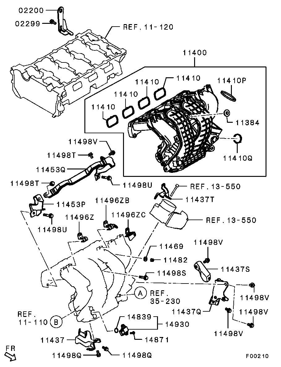 Mitsubishi 1542A047 - Прокладка, впускний колектор autozip.com.ua