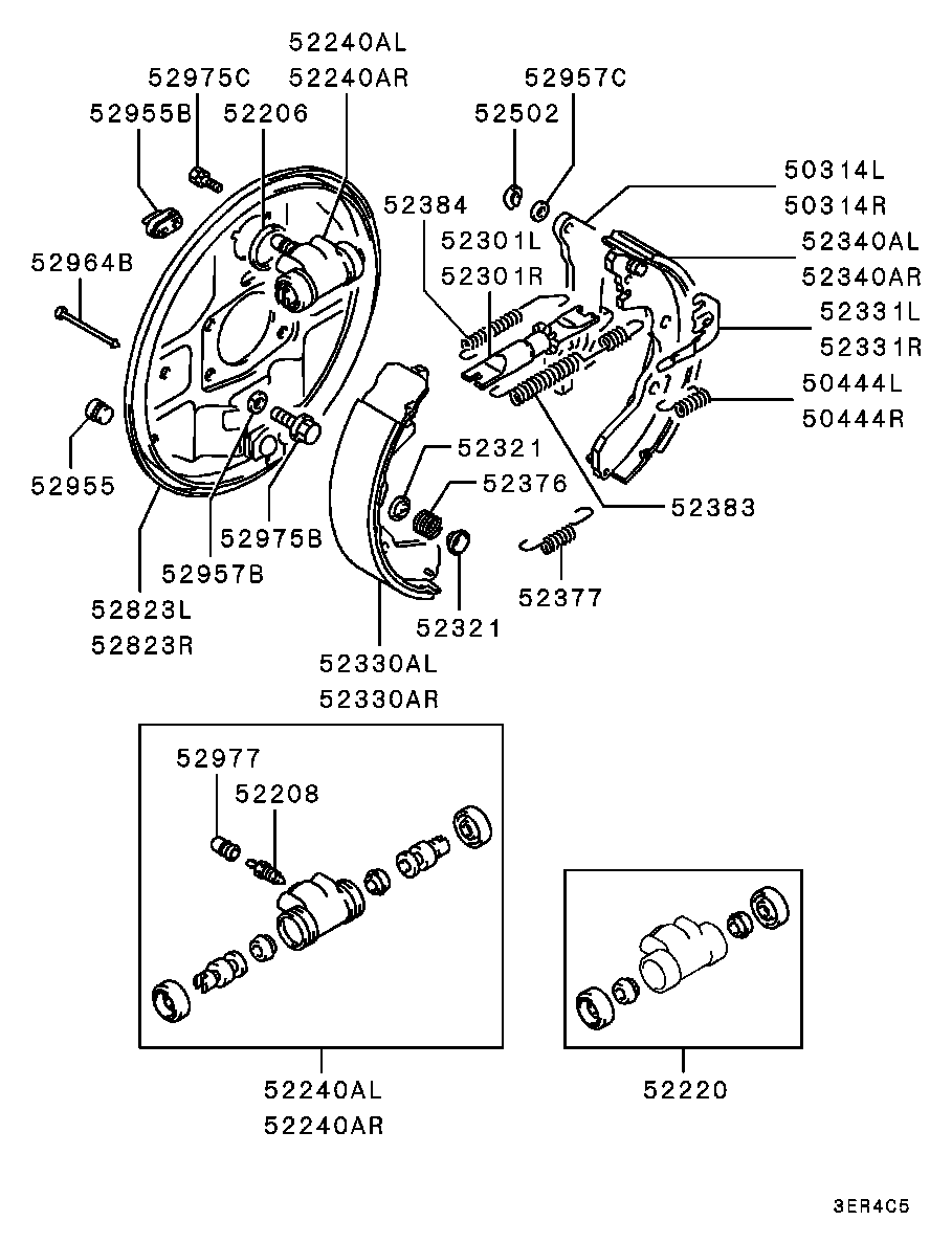 Proton MB85 8684 - Комплект гальм, барабанний механізм autozip.com.ua