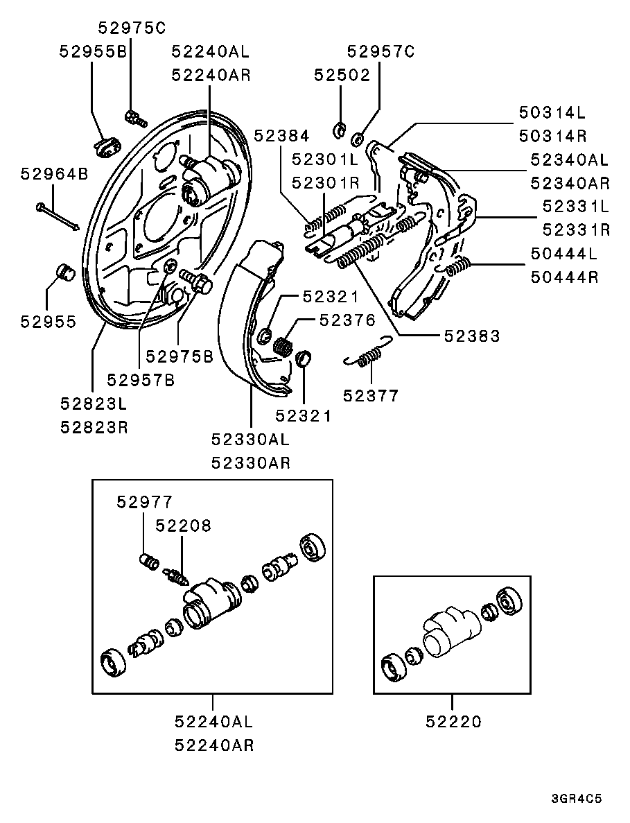 Mitsubishi MB193411 - Колісний гальмівний циліндр autozip.com.ua