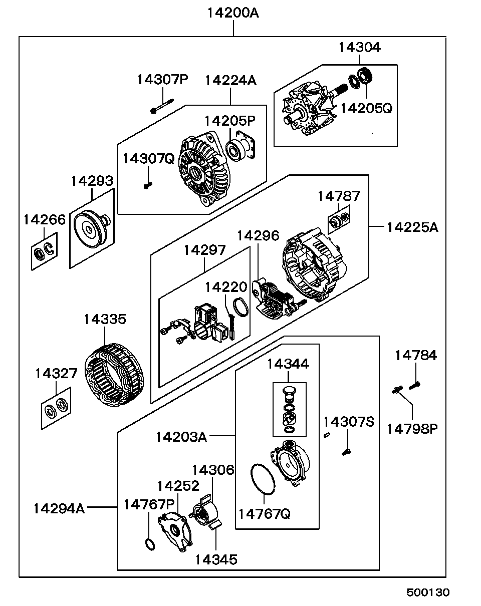 Mitsubishi MD619167 - Регулятор напруги генератора autozip.com.ua