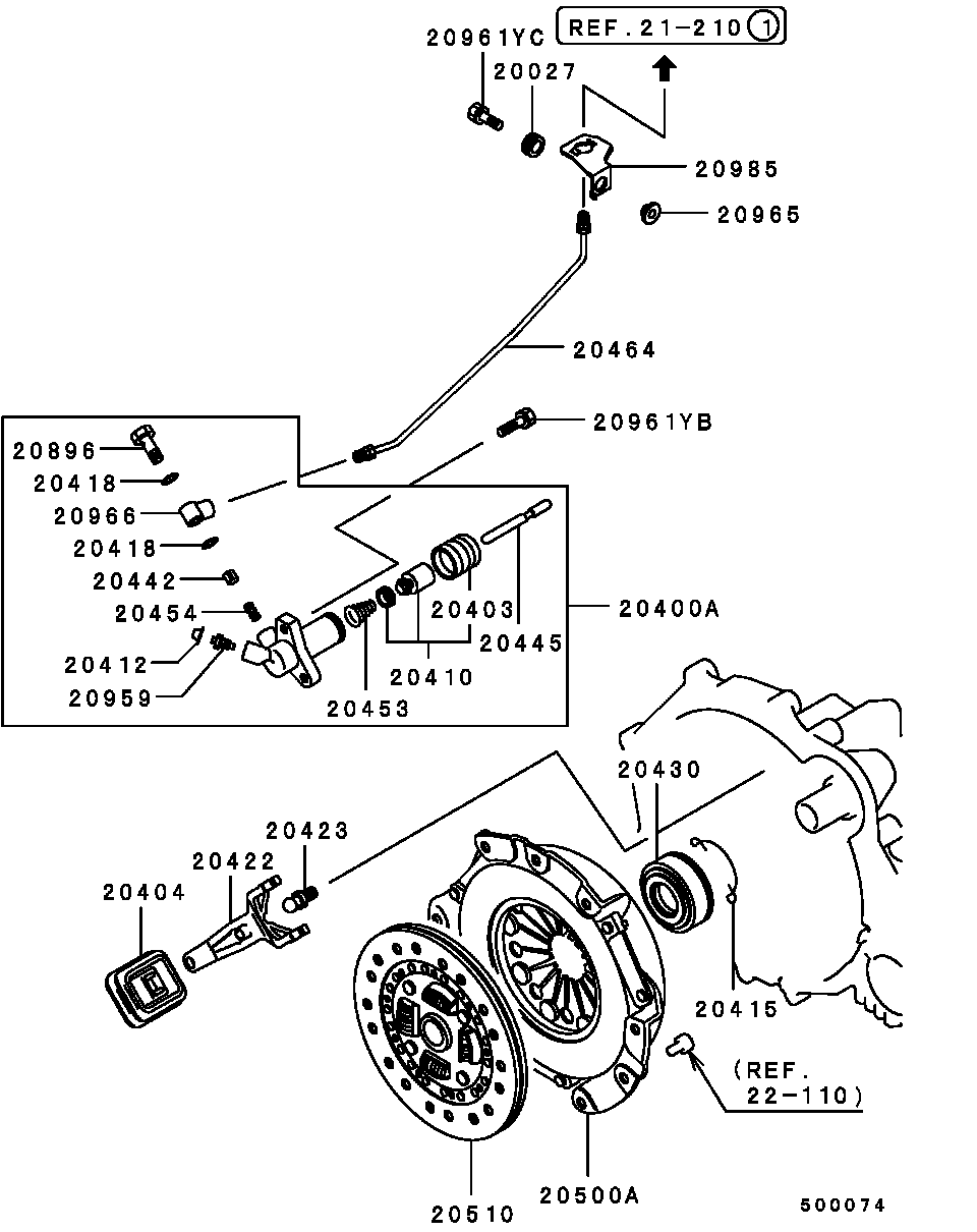 Mitsubishi MD735733 - Нажимной диск зчеплення autozip.com.ua