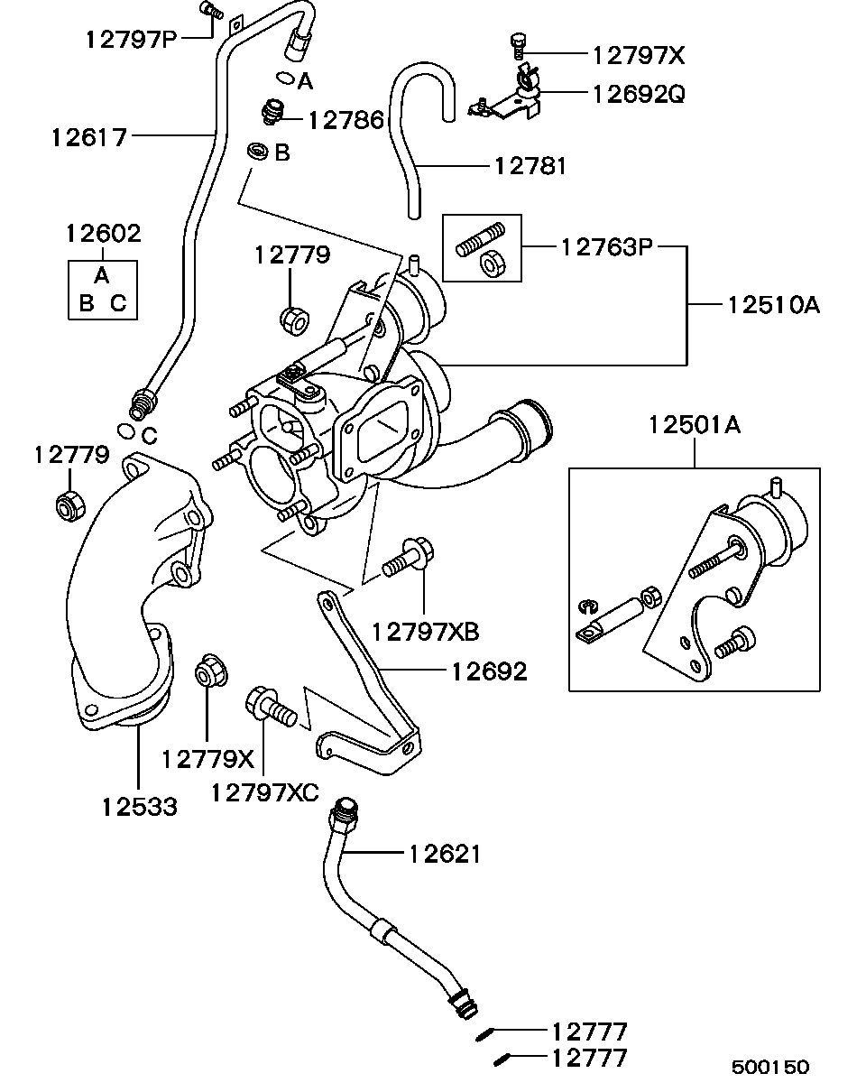 Mitsubishi M883396 - Компресор, наддув autozip.com.ua