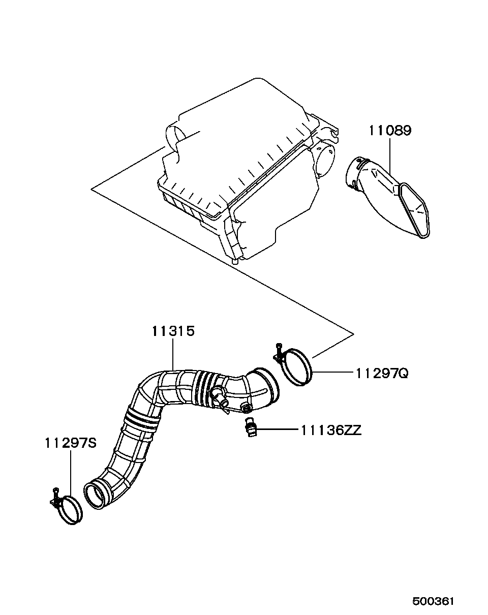 Mitsubishi MD 313486 - Датчик, температура впускається autozip.com.ua