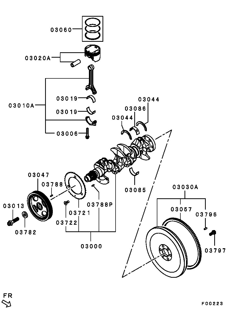 Mitsubishi MN195611 - Поршень autozip.com.ua