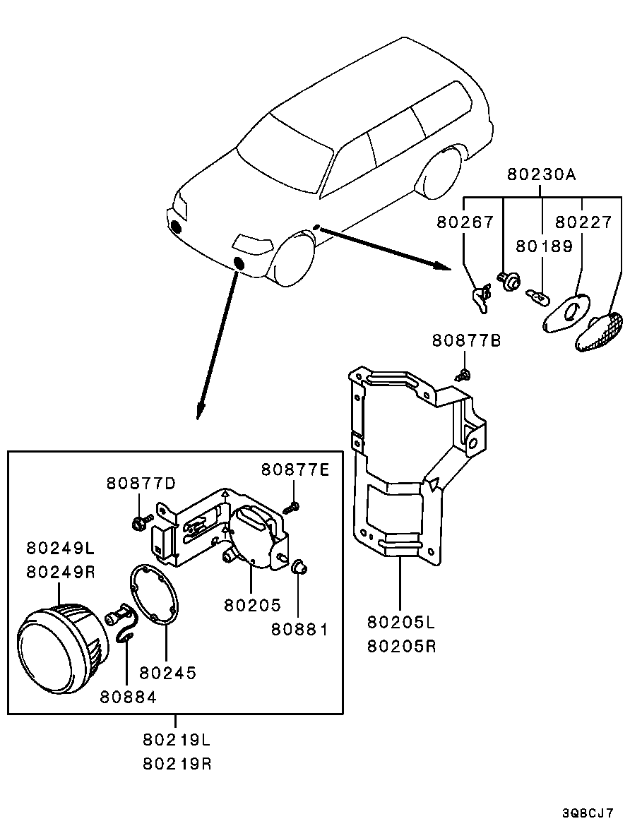 Mitsubishi MS820964 - Лампа розжарювання, фара з авт. системою стабілізації autozip.com.ua
