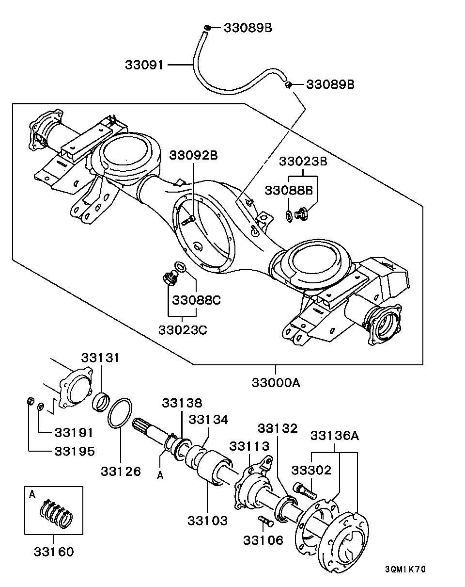 Mitsubishi MB664612 - Комплект підшипника маточини колеса autozip.com.ua