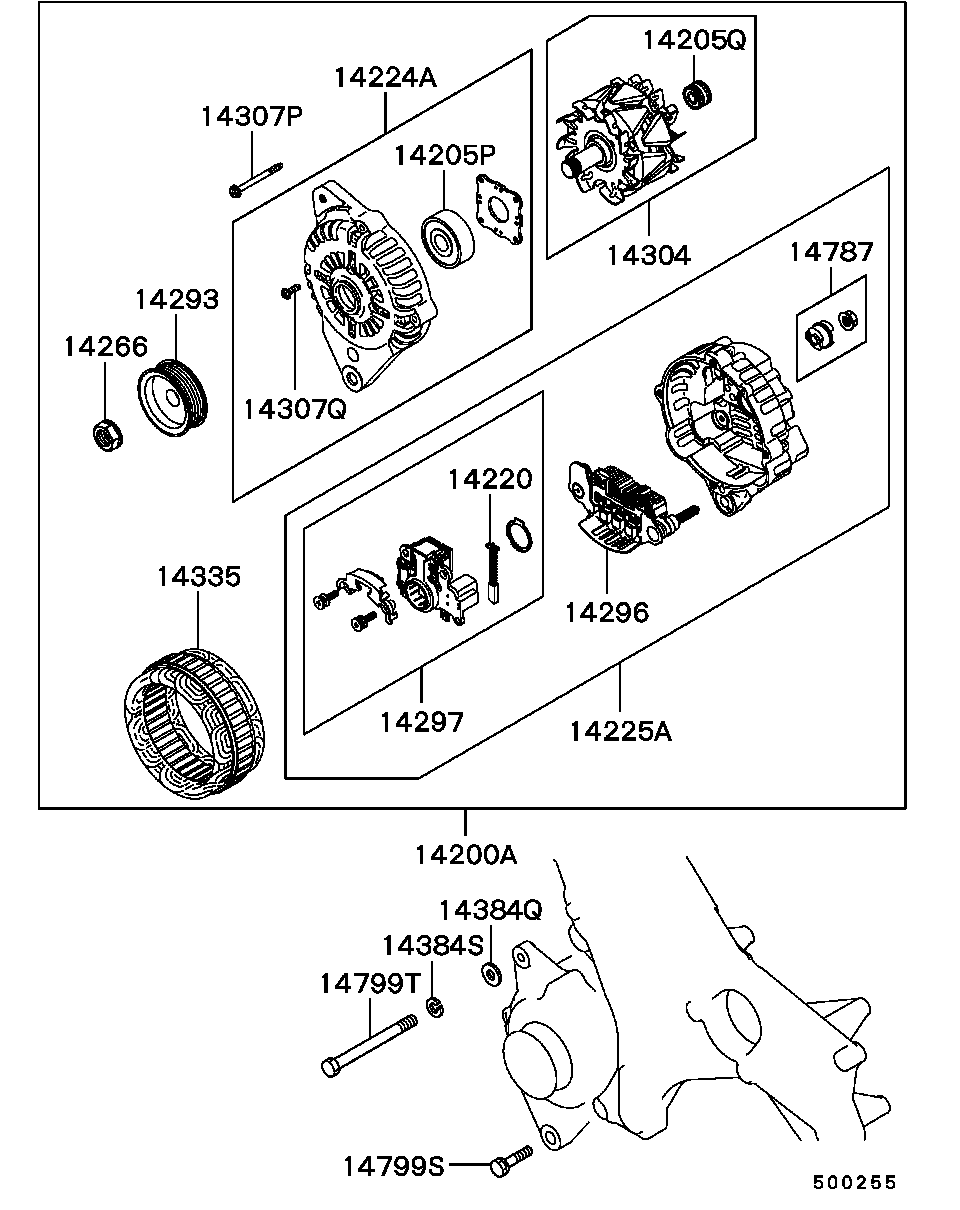 Mitsubishi MD618630 - Ремінний шків, генератор autozip.com.ua