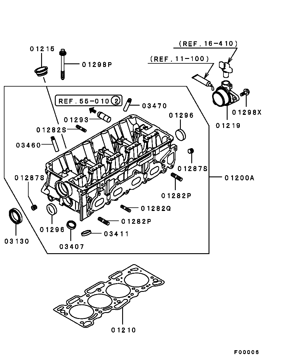 Proton MD355550 - Болт головки циліндра autozip.com.ua