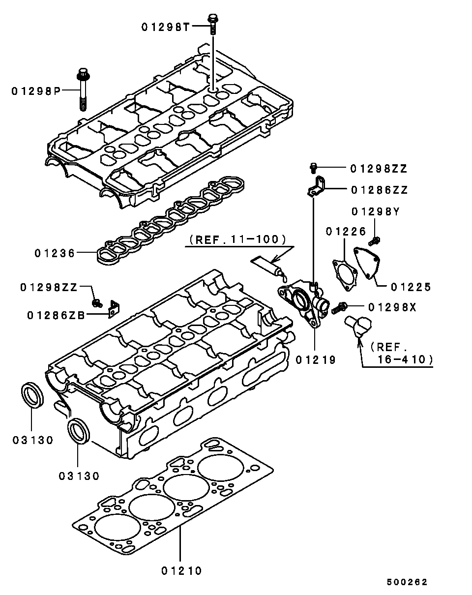 CHERY MD191470 - Комплект болтів головки циліндрів autozip.com.ua