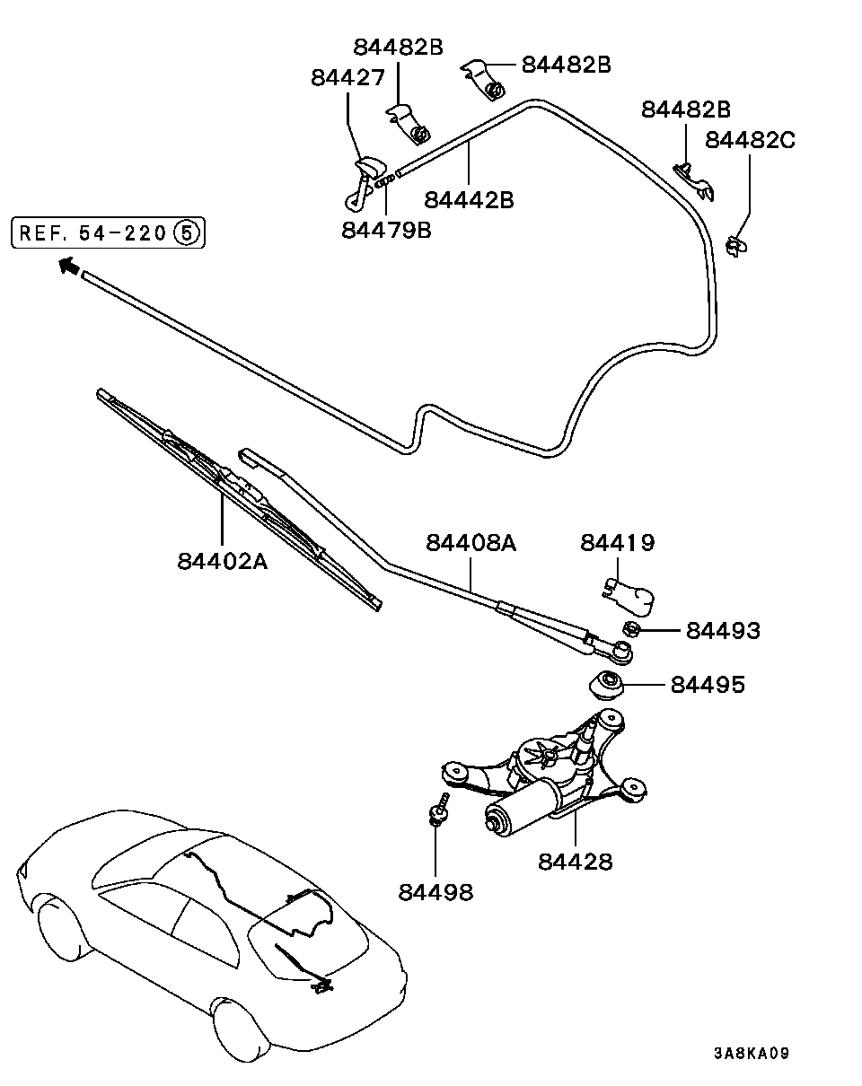 Mitsubishi MR 192271 - Щітка склоочисника autozip.com.ua