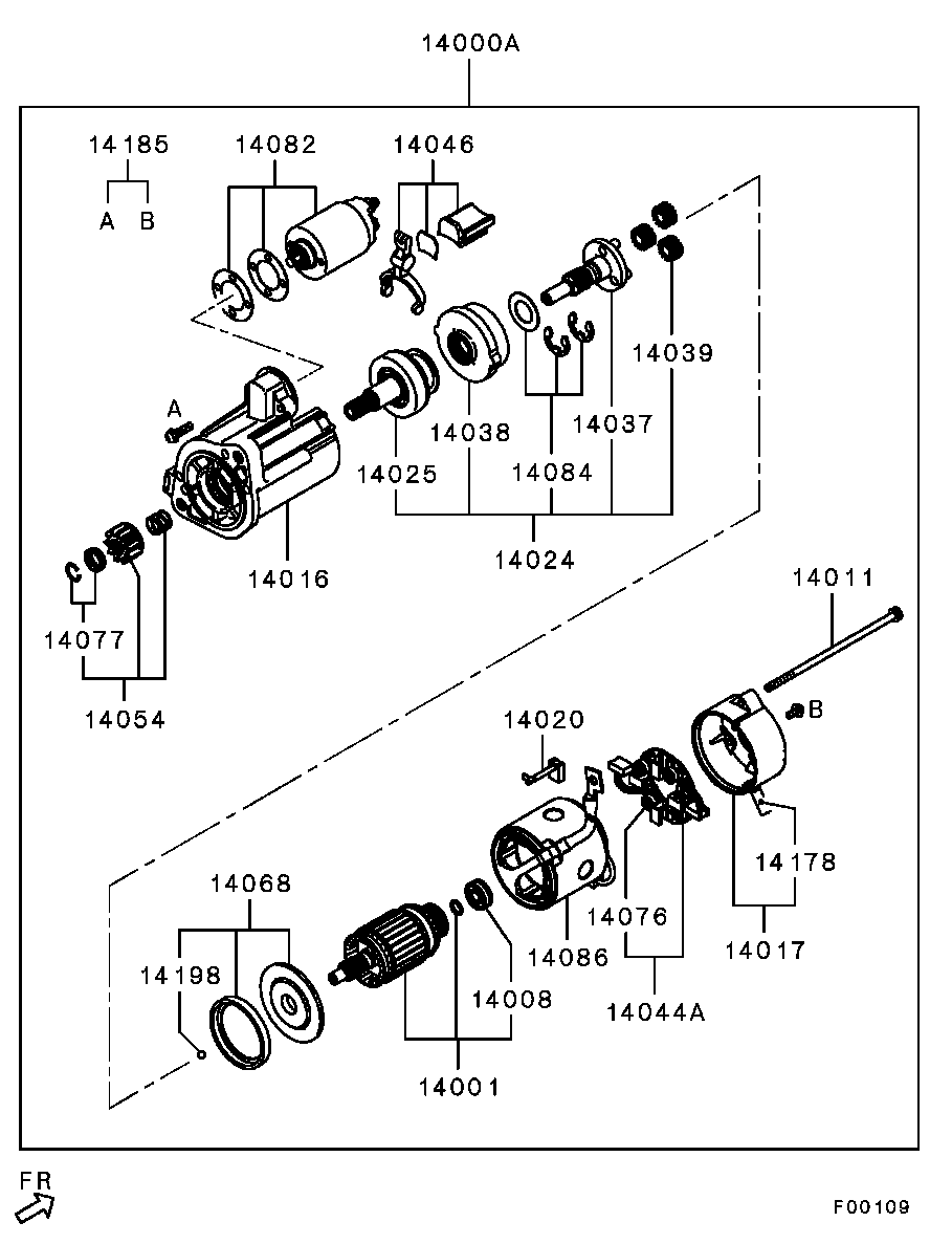 Mitsubishi ME753051 - CLUTCH,STARTER OVERRUNNING autozip.com.ua