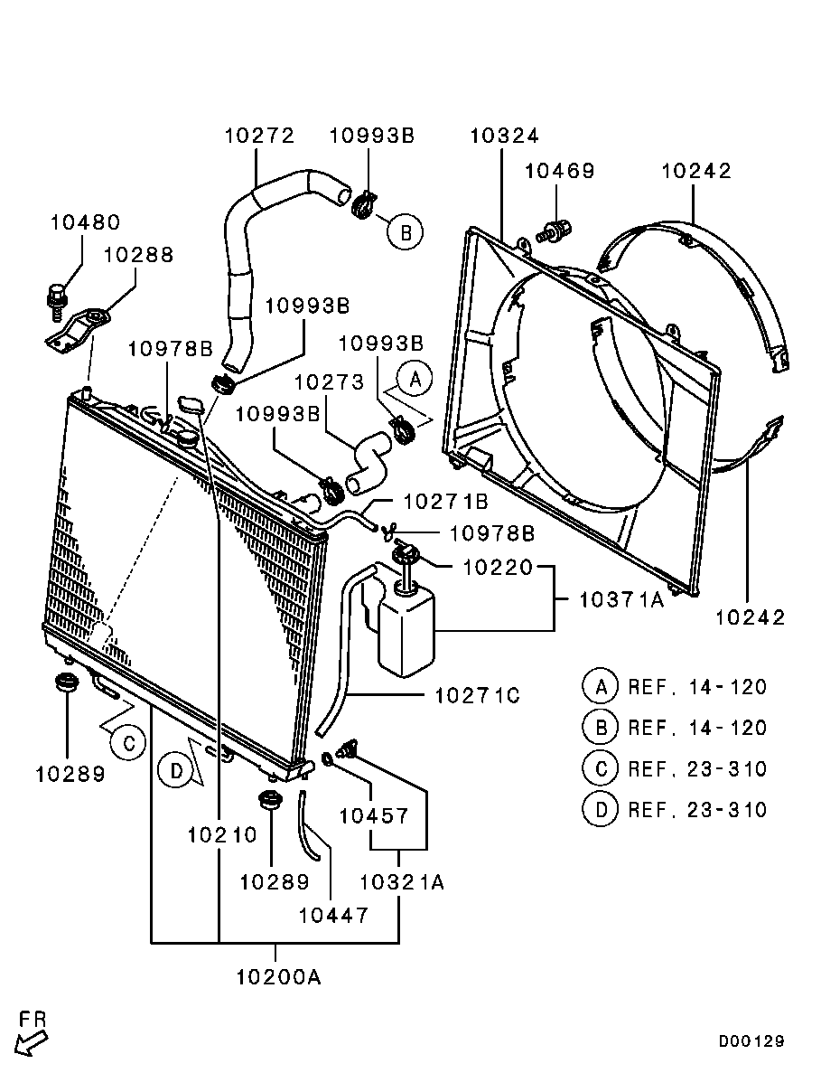 Mitsubishi MR968532 - Кришка, радіатор autozip.com.ua