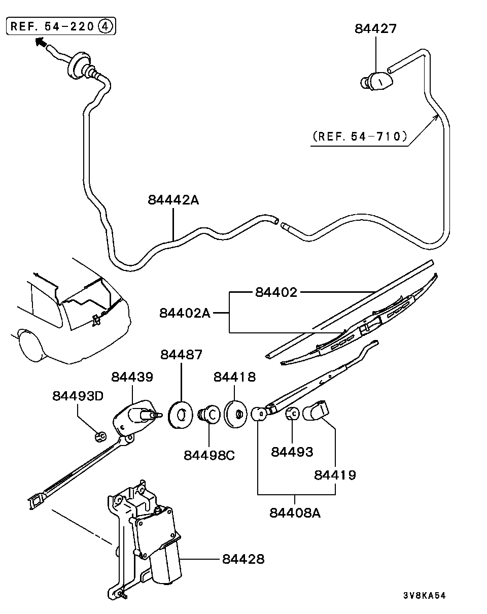 Mitsubishi MB929027 - Щітка склоочисника autozip.com.ua