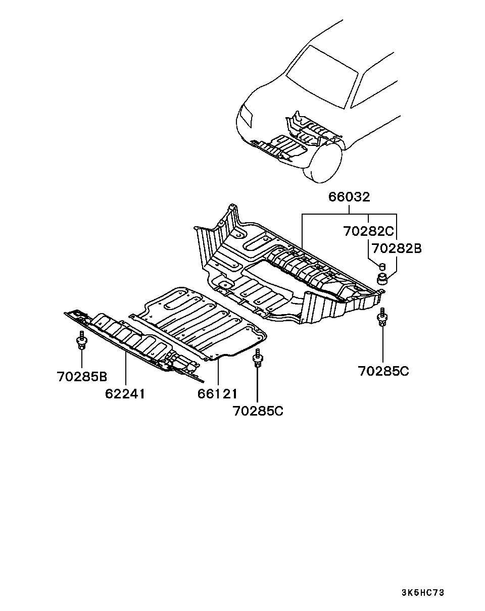 Mitsubishi MR437667 - Ізоляція моторного відділення autozip.com.ua