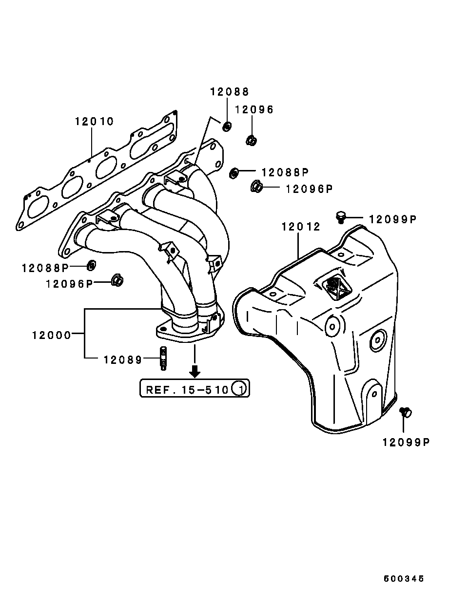 Mitsubishi MD050076 - WASHER,EXHAUST MANIFOLD autozip.com.ua