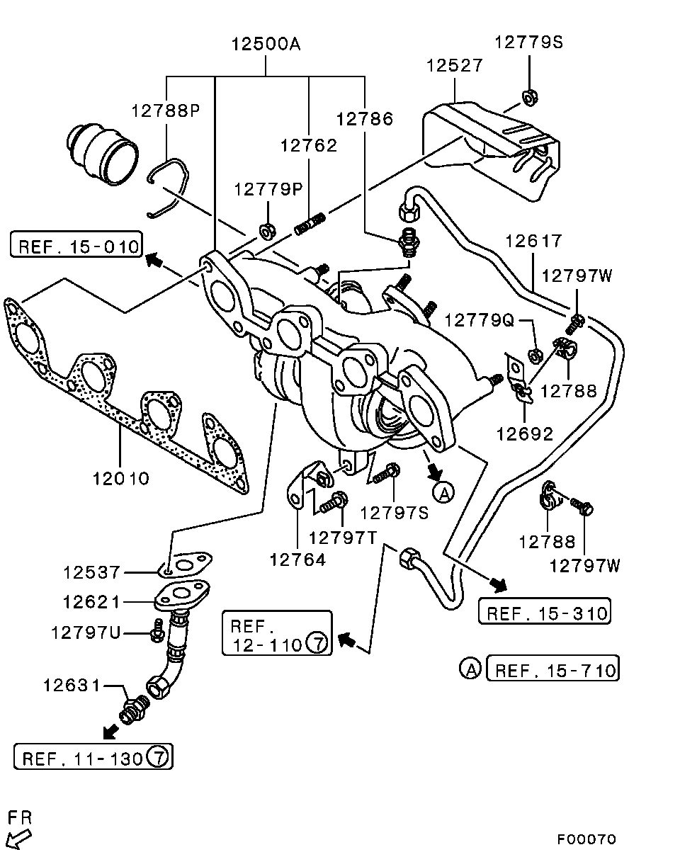 Mitsubishi MN980204 - Прокладка, випускний колектор autozip.com.ua