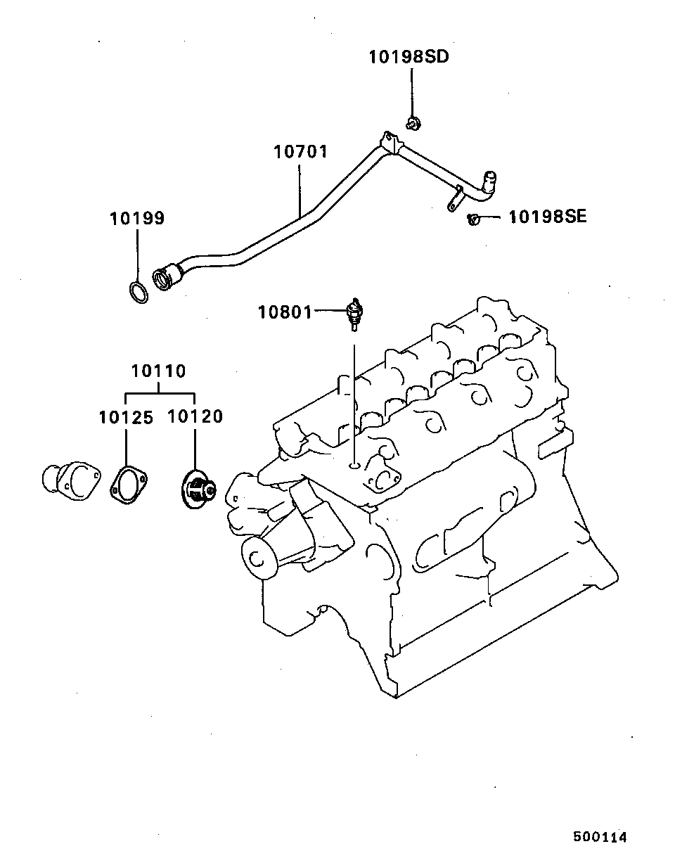 KIA MD 050457 - Прокладка, термостат autozip.com.ua