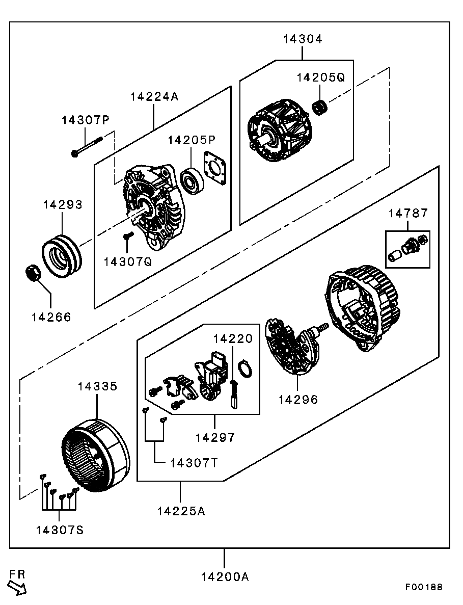 Mitsubishi 1800A290 - Генератор autozip.com.ua