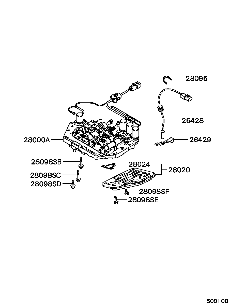 Mitsubishi MD 729954 - Гідрофільтри, автоматична коробка передач autozip.com.ua