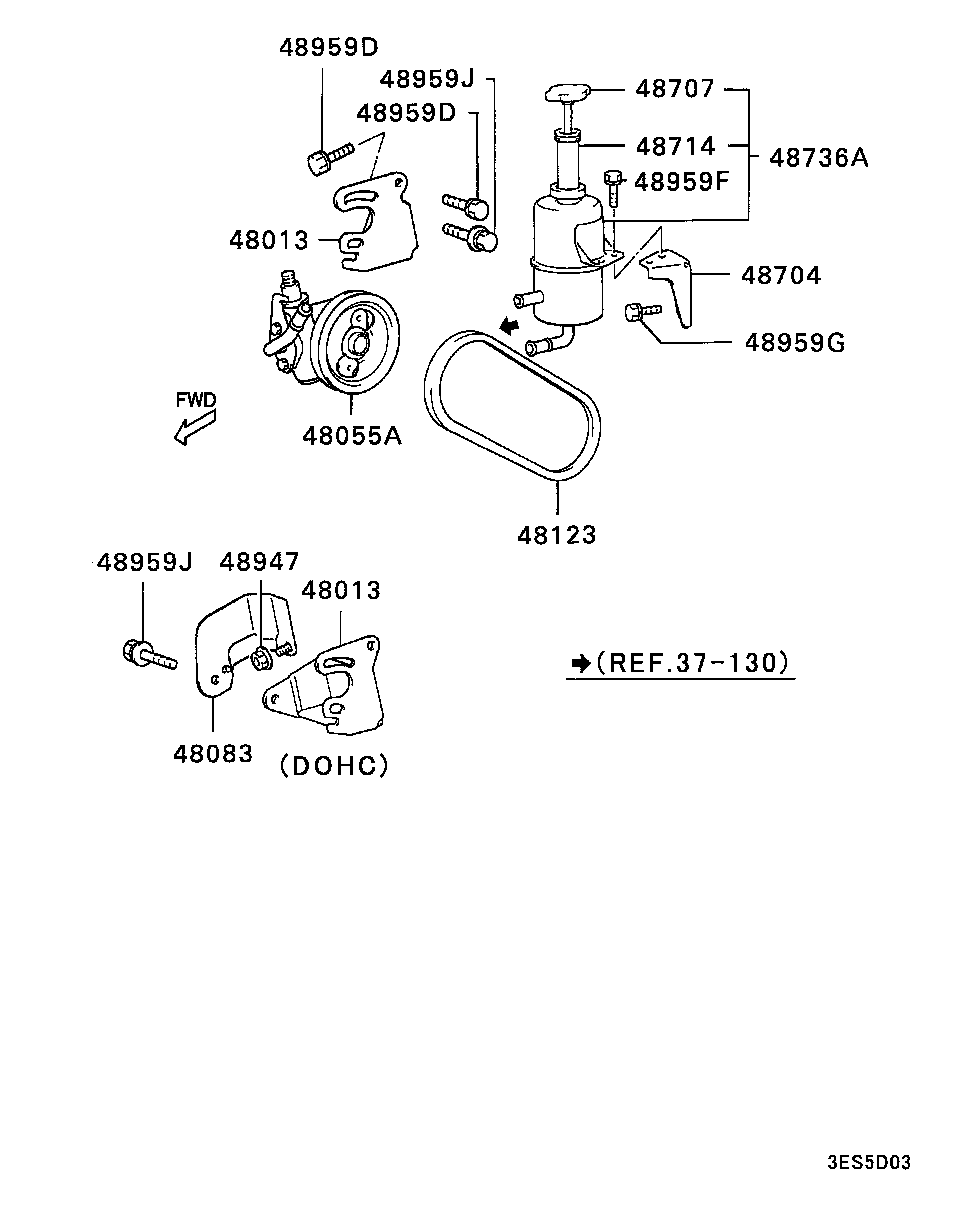 Mitsubishi MB55 3431 - Клиновий ремінь autozip.com.ua