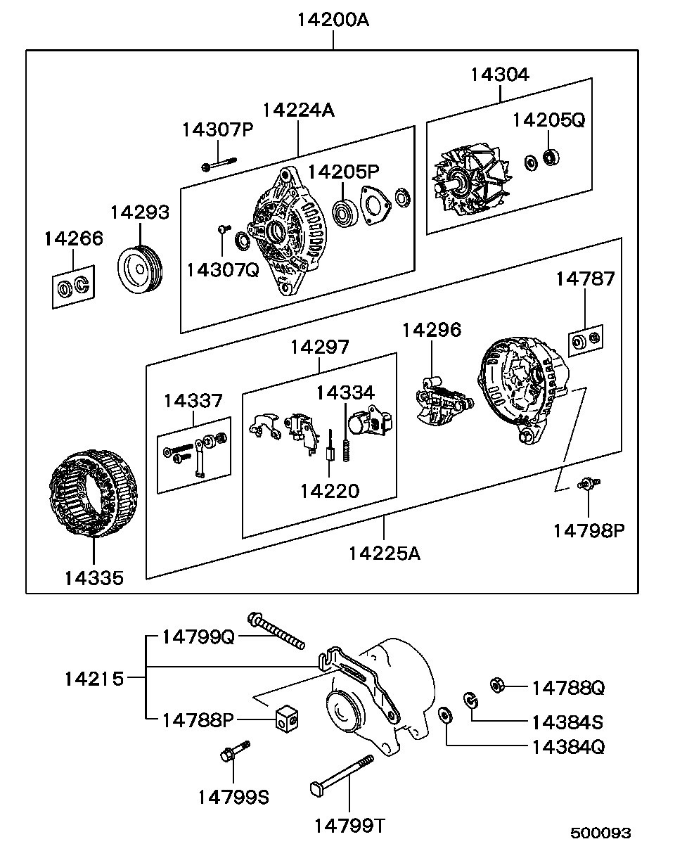 Mitsubishi MD61 1422 - Статор, генератор autozip.com.ua