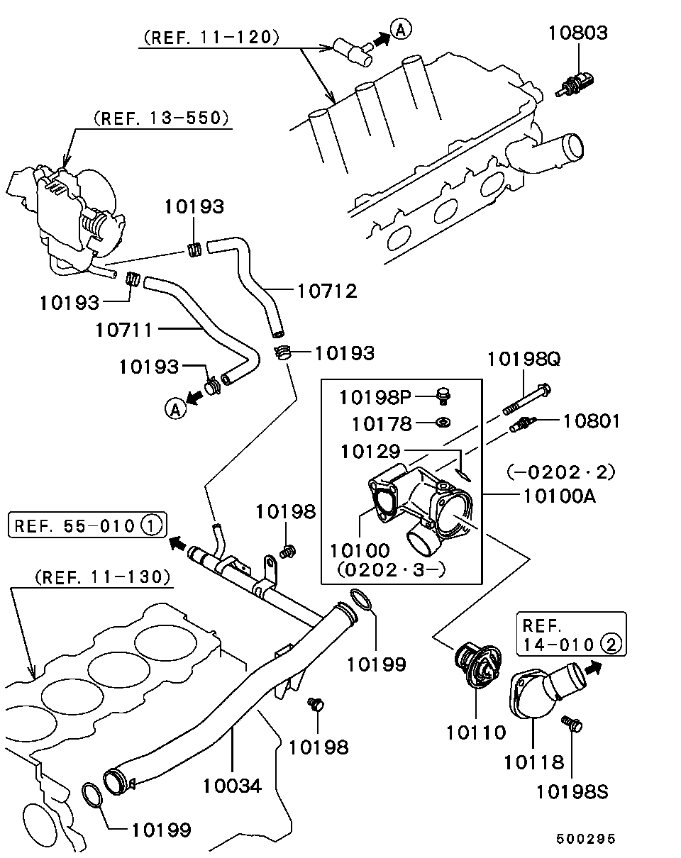 Mitsubishi MD332446 - Термостат, охолоджуюча рідина autozip.com.ua