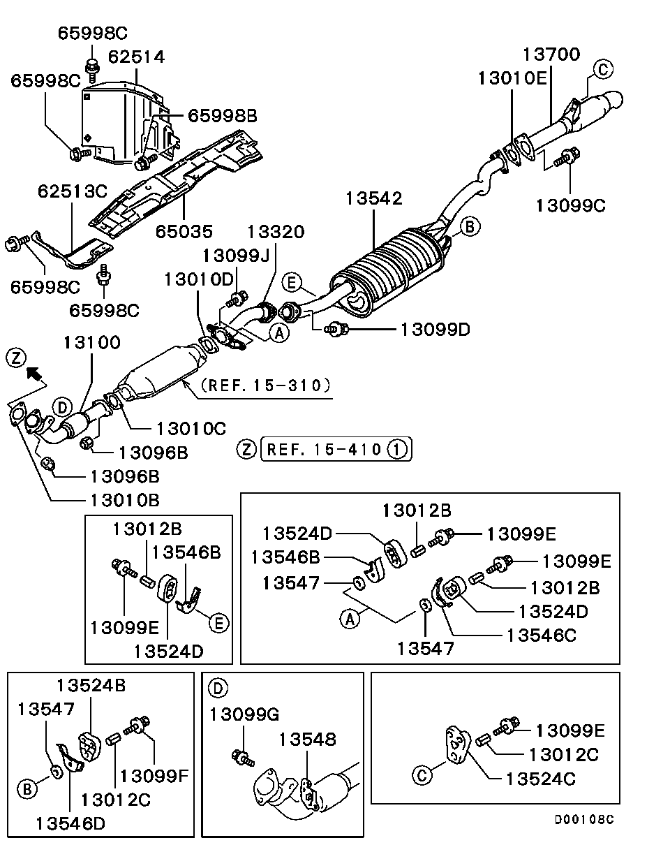 Mitsubishi MB 548 707 - Втулка, стабілізатор autozip.com.ua