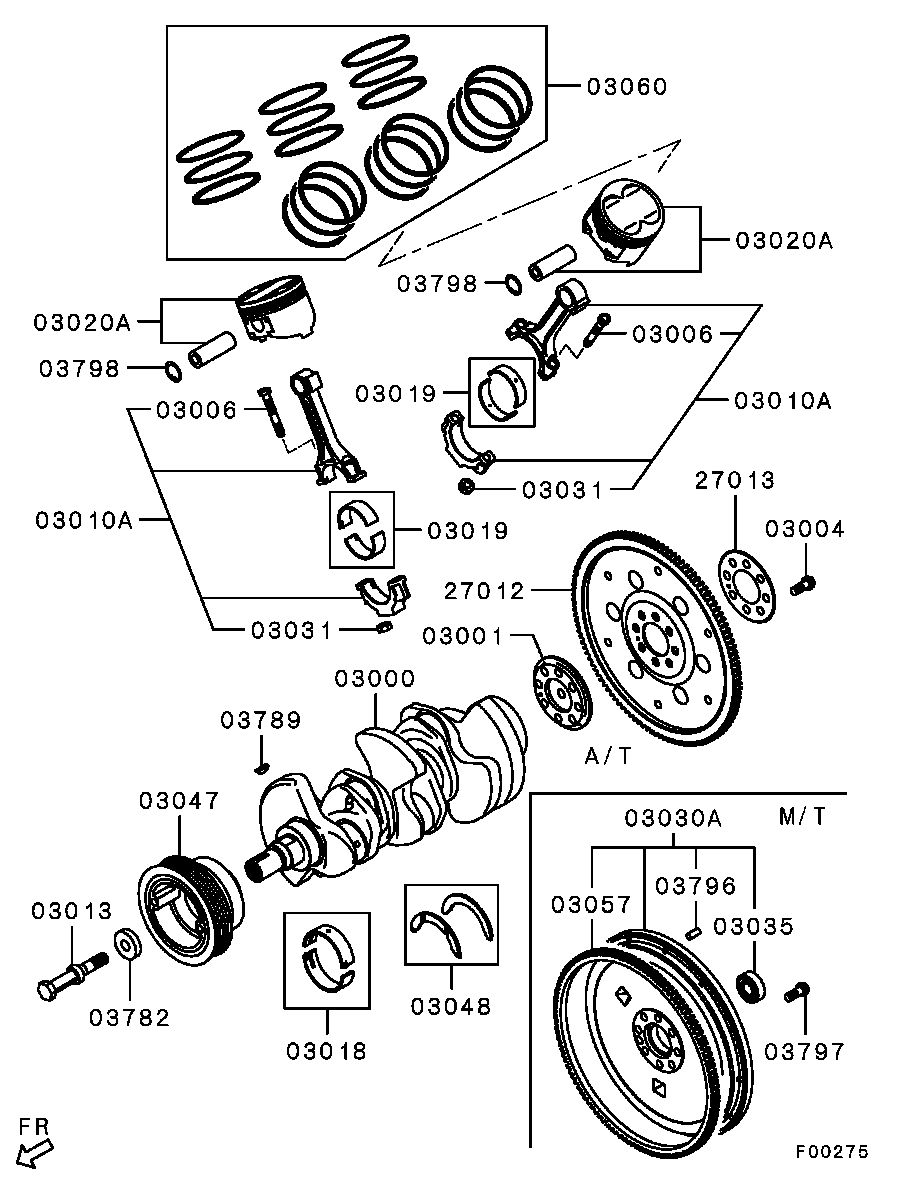 Mitsubishi MD377380 - Ремінний шків, колінчастий вал autozip.com.ua