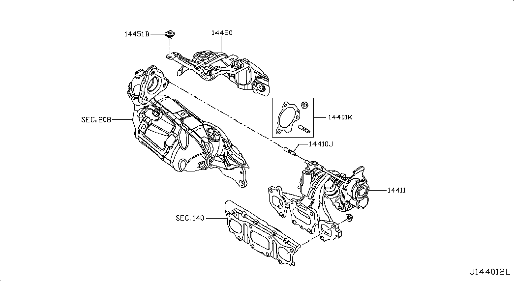 NISSAN 1441100Q4G - TURBOCHARGER autozip.com.ua