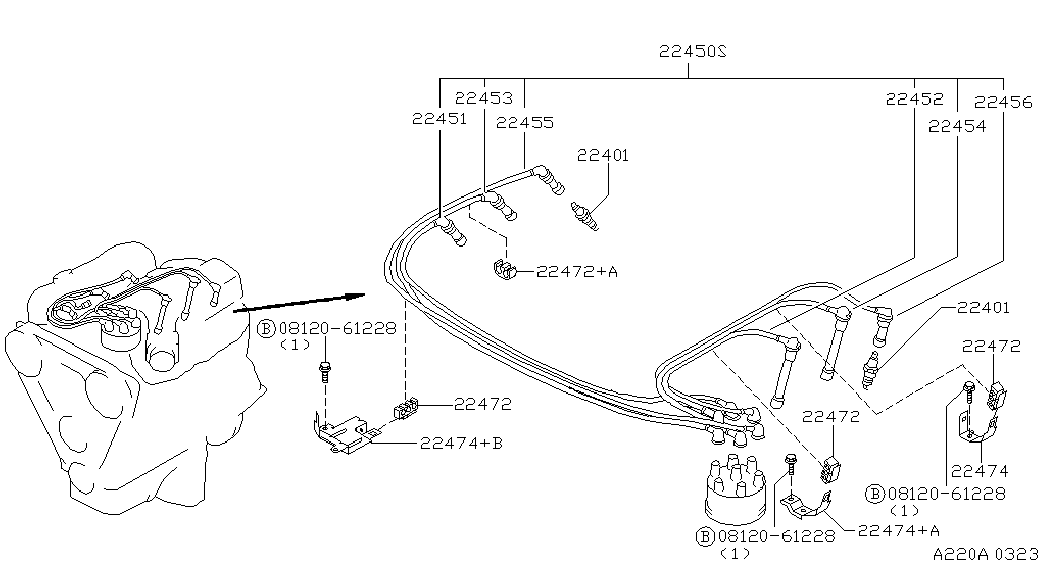 NISSAN 2240185E14 - Свічка запалювання autozip.com.ua